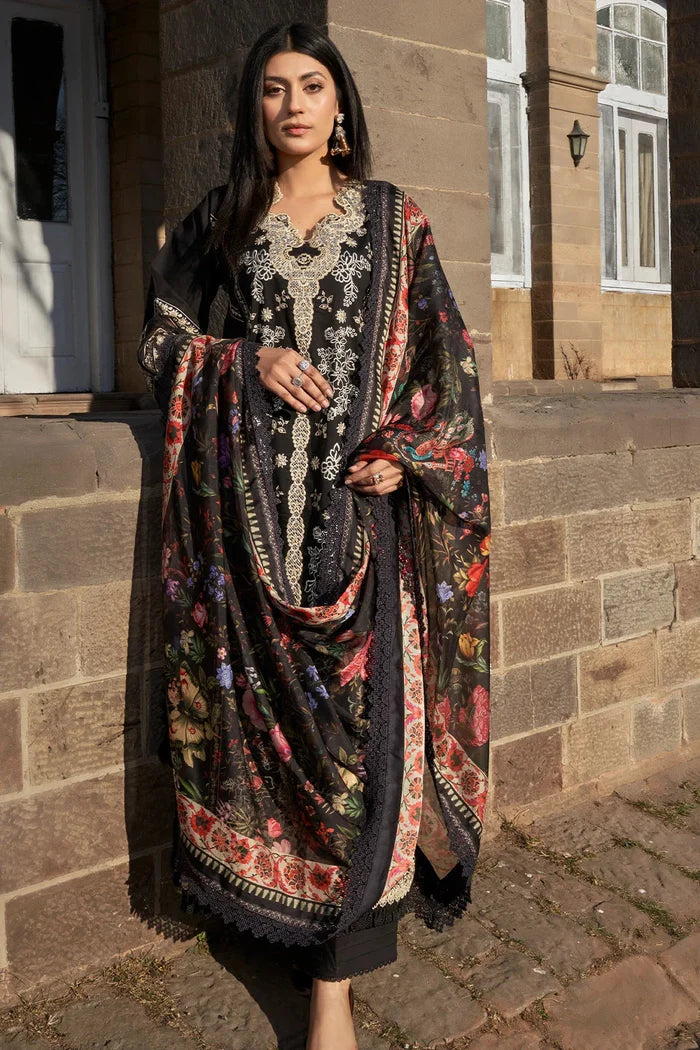 3PC Embroidered Unstitched Lawn Suit KSC-3144